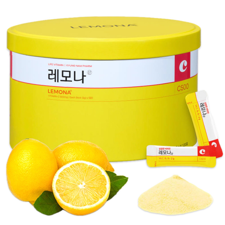 LEMONA Official Vitamin C Powder 500mg Korean Supplements Immune Support B6, B2