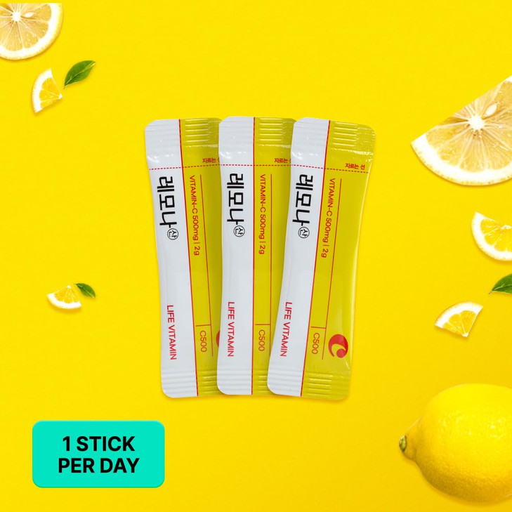 LEMONA Official Vitamin C Powder 500mg Korean Supplements Immune Support B6, B2