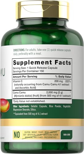 Carlyle Camu Camu with Vitamin C - 150 Capsules