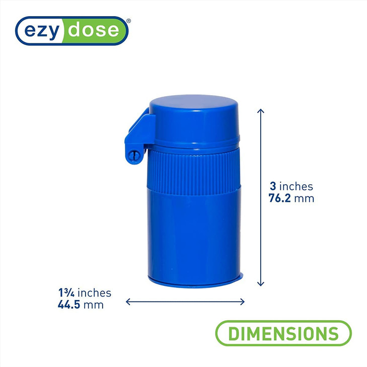 EZY DOSE 3 Compartment Pill Crusher, Cutter and Grinder, Daily Usage, Safely Cut Pills, Vitamins, Tablets, Accurate and Easy Cutting, Stainless Steel
