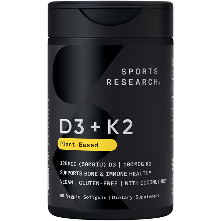 Sports Research Vitamin D3 + K2 w/ Coconut Oil