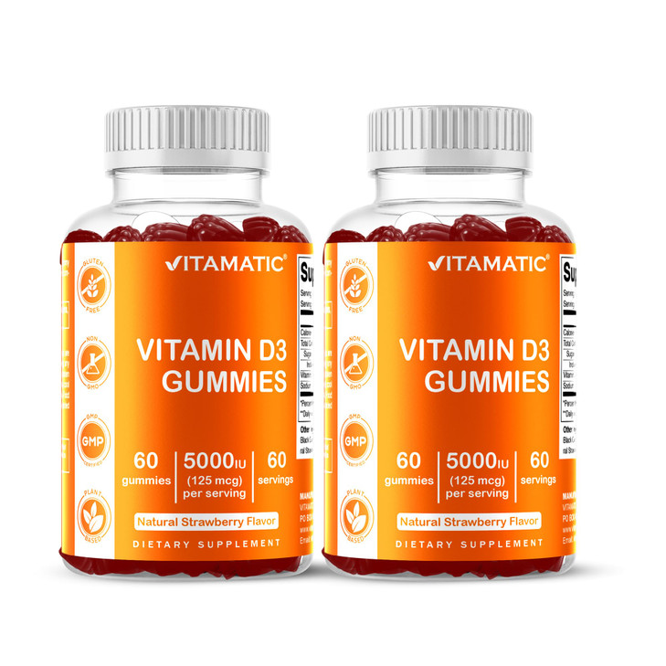 Vitamatic Vitamin D3 Gummies - 5000 IU Per Gummy