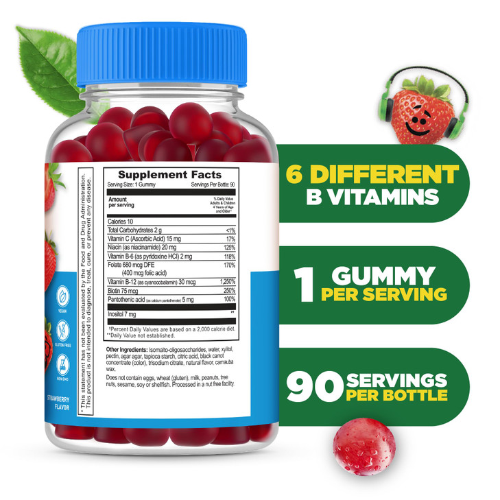 Lifeable Sugar Free Vitamin B Complex for Kids
