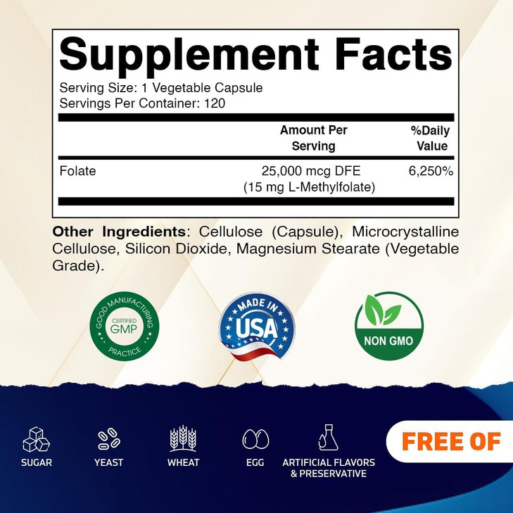 Vitamatic Methyl Folate 15mg