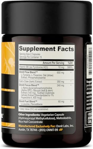 ONNIT Alpha Brain Nootropic Brain Supplement for Men and Women, IGEN Non-GMO
