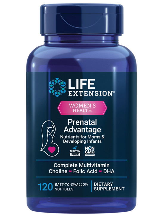 Life Extension Prenatal Advantage, Womens multivitamin, Baby Support, folic