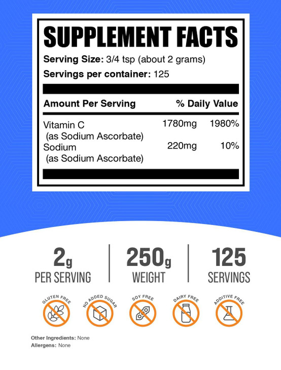 BulkSupplements.com Sodium Ascorbate Powder