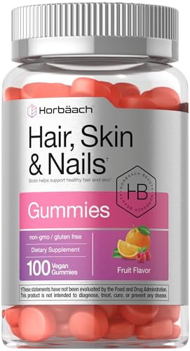 Horbäach Hair Skin and Nails Gummies - 100 Count