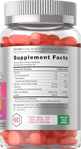 Horbäach Hair Skin and Nails Gummies - 100 Count