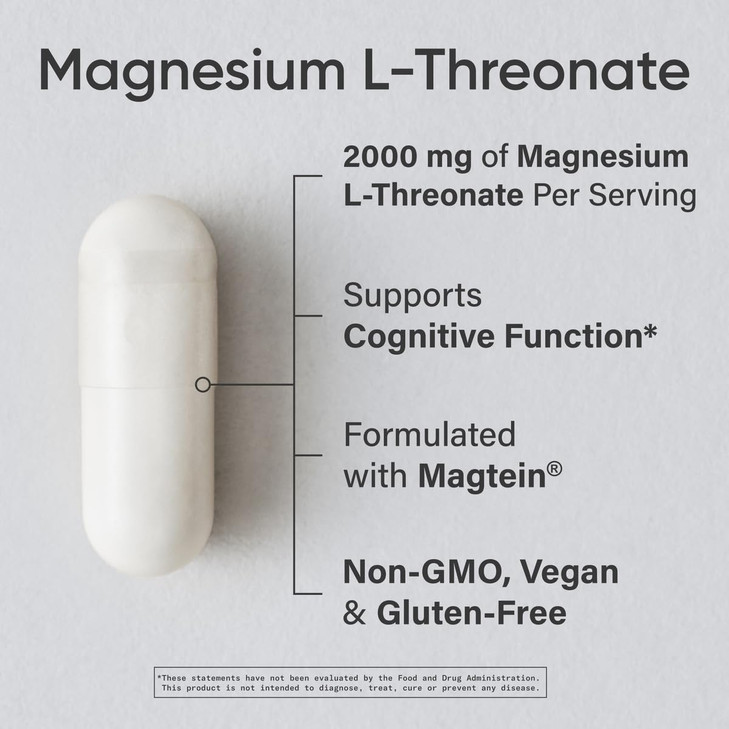 Sports Research Magnesium L-Threonate Capsules 2000mg
