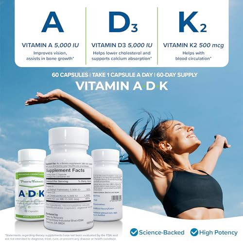 Power By Naturals ADK Vitamin Supplement