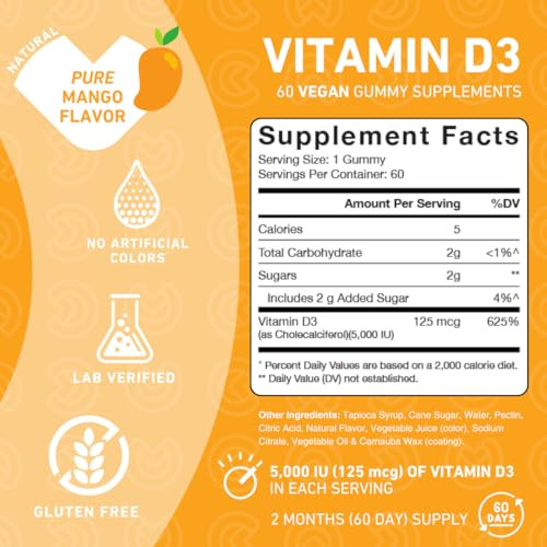 PUREFINITY Vitamin D3 5000 iu Gummies