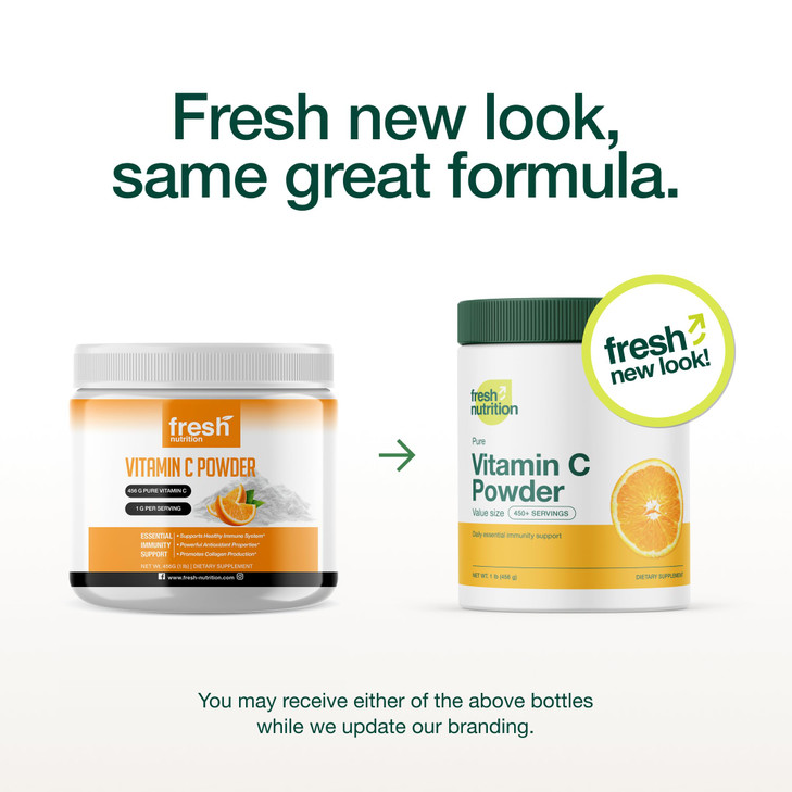 Vitamin C Powder Supplement 1lb - Pure Powerful Immune Support