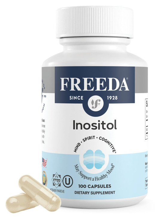 FREEDA Pure Inositol Capsules - 650 mg Inositol Supplement from Myo-Inositol