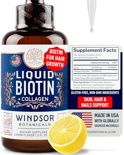 Liquid Biotin for Hair Growth Collagen