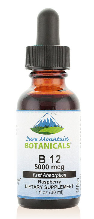Pure Mountain Botanicals B12 Vitamin 5000 mcg