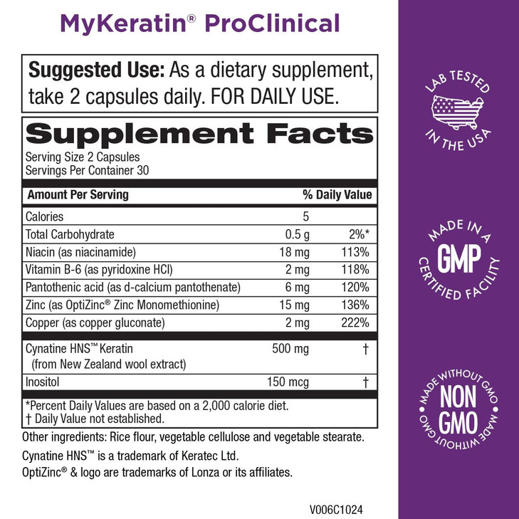 MyKeratin ProClinical Advanced Hair Therapy - Purity Products