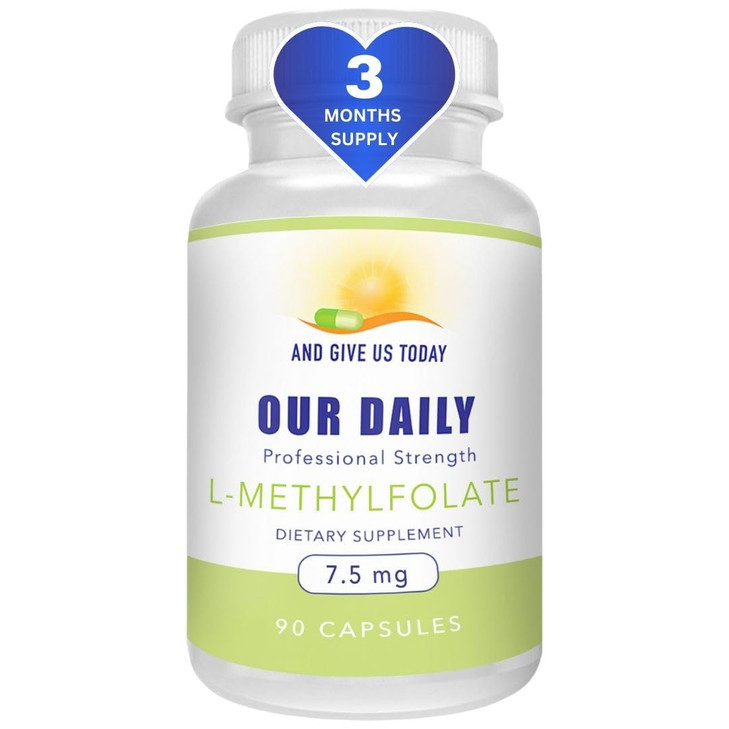 Our Daily Vites L-Methylfolate 7.5 mg / 7500 mcg Maximum Strength Active Folate