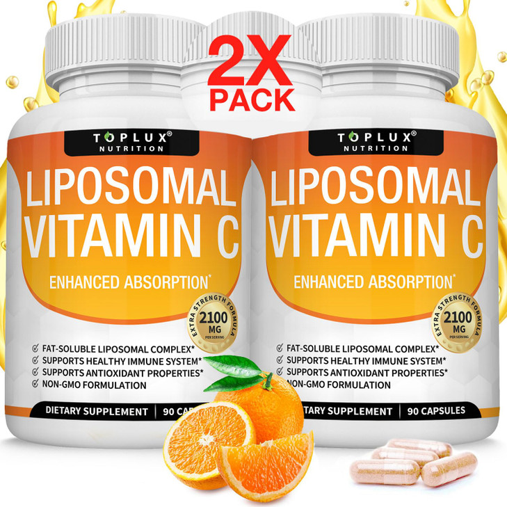 Liposomal Vitamin C 2100mg High Absorption Fat Soluble VIT C