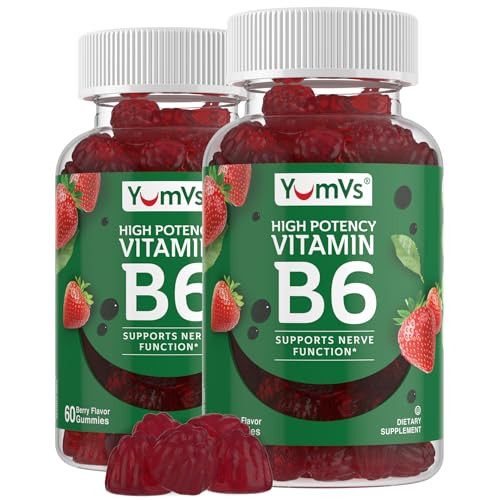 YUM-V'S Vitamin B6 Gummies - High Potency Vitamin B6 100mg