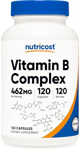 Nutricost High Potency Vitamin B Complex 462mg, 120 Capsules