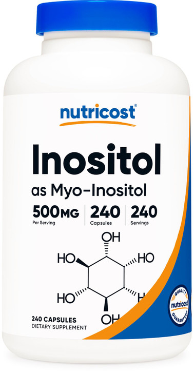 Nutricost Inositol Capsules 500mg, 240 Capsules