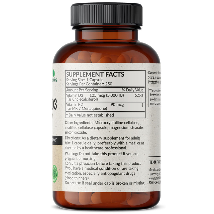 Futurebiotics Vitamin K2 (MK7) with D3 Supplement
