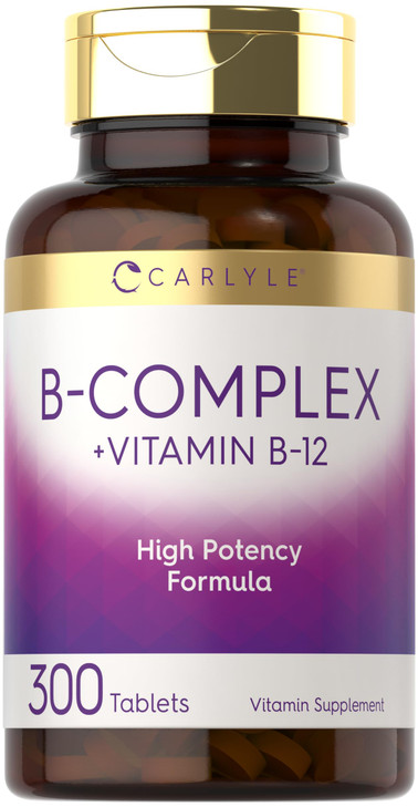 Carlyle B-Complex Vitamin with B12 - 300 Tablets