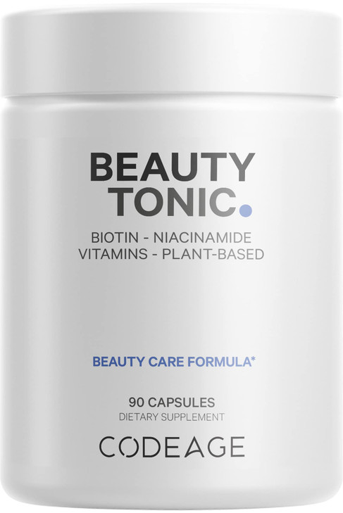 Codeage Biotin Supplement with Vitamin C, Vitamin E, Vitamin B6, Niacin, Folate