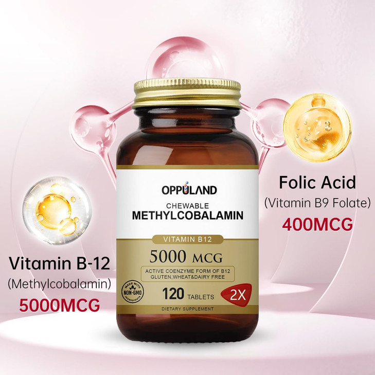 oppuland Methyl B-12 5000mcg Chewable with Folate