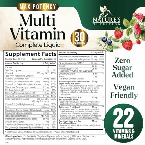 Liquid Multivitamin - Sugar Free Daily Multi Vitamin