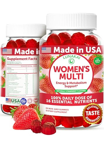 Lunakai USA Made Womens Multivitamin Gummies