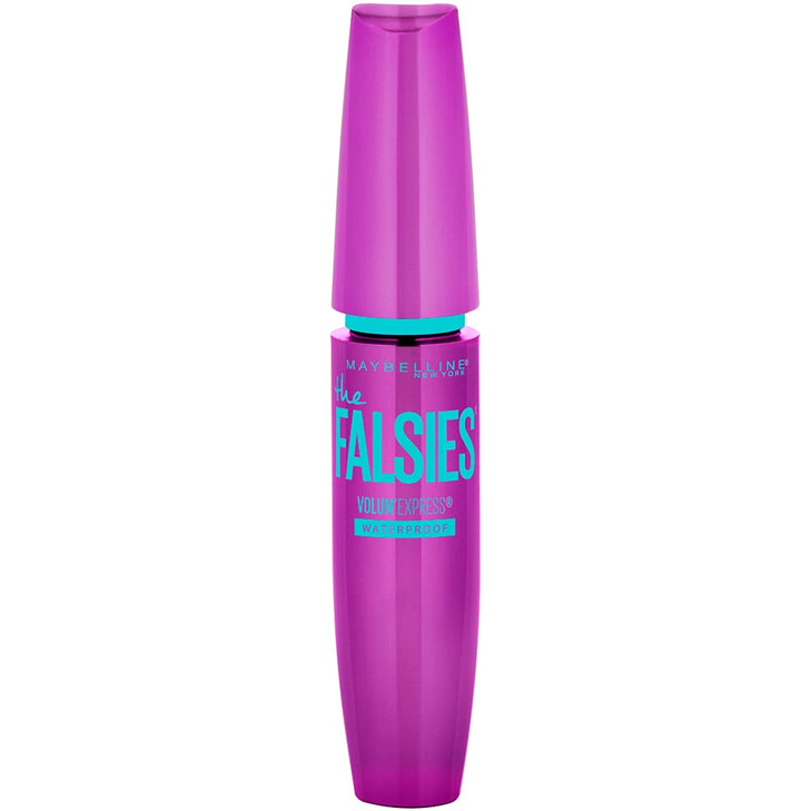 Maybelline Volum' Express The Falsies Waterproof Mascara, Volumizing and Separating Make Up Formula, Blackest Black, 1 Count