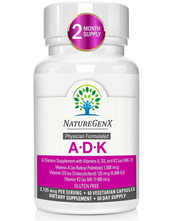 NatureGenX ADK Vitamin Supplement 5000 IU