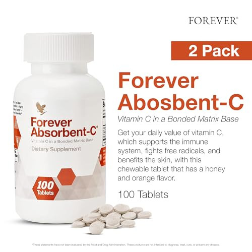 Forever Living - Absorbent-C - Orange, Honey Flavor with Oat Bran