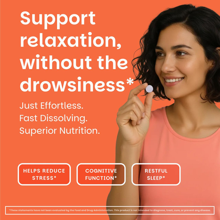EZ Melts L-Theanine 200 mg - Stress & Relaxation Support Supplement
