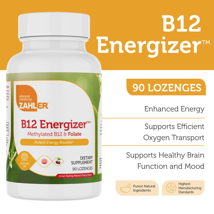 Zahler Energizer - Folate and B12 Supplement