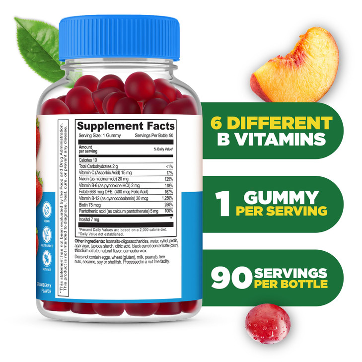 Lifeable Sugar Free Vitamin B Complex Gummies