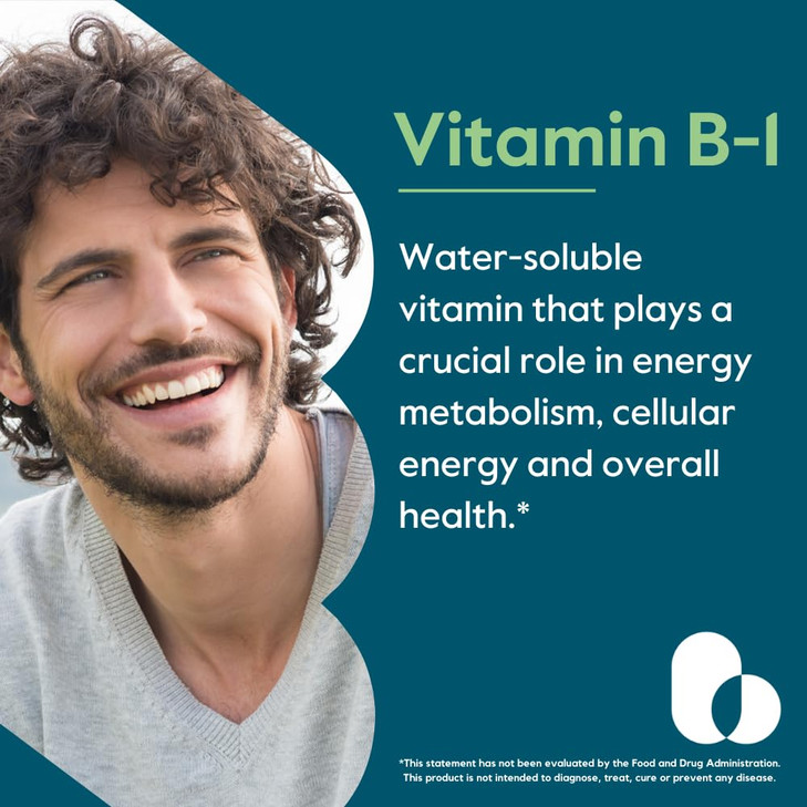 BESTVITE Vitamin B-1 (Thiamin) 500mg (240 Vegetarian Capsules) (2 x120)