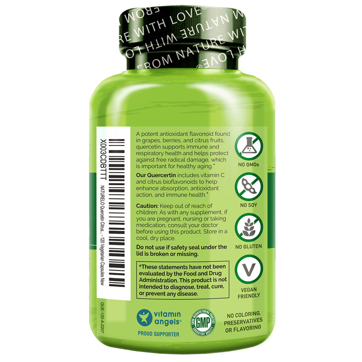 NATURELO Quercetin Citrus Bioflavonoid Complex with Enhanced Absorption