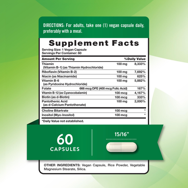 Nature's Truth Vitamin B Complex - 60 Capsules