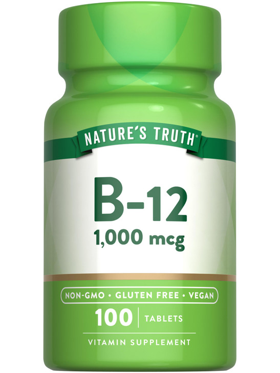 Nature's Truth Vitamin B12 1000 mcg Tablets - 100 Count