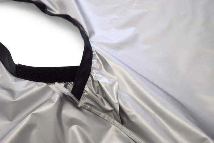 Betty Dain Jumbo Shampoo Cape, 45" W x 54" L, Waterproof and Stain-resistant Vinyl, Soft Nylon Neckband, Touch-and-close Fastener, Machine Washable,