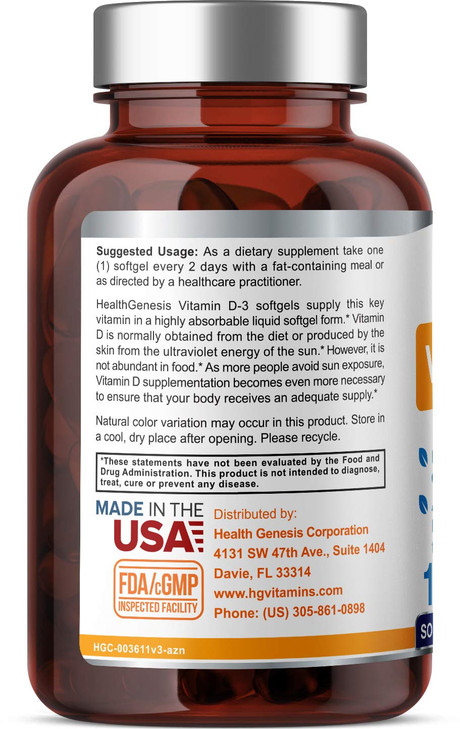 Vitamin D-3 10000 IU 120 Softgels