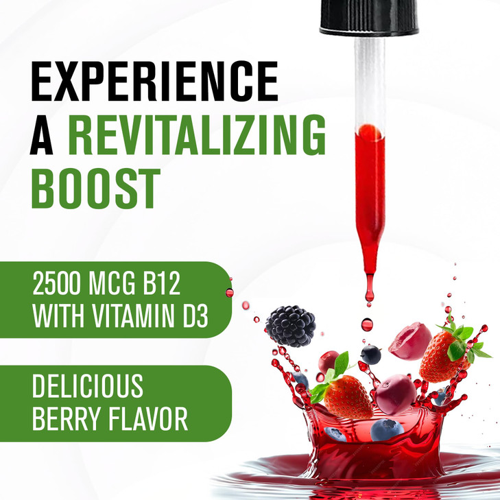 NaturalSlim Liquid B12 Vitamins with Vitamin D