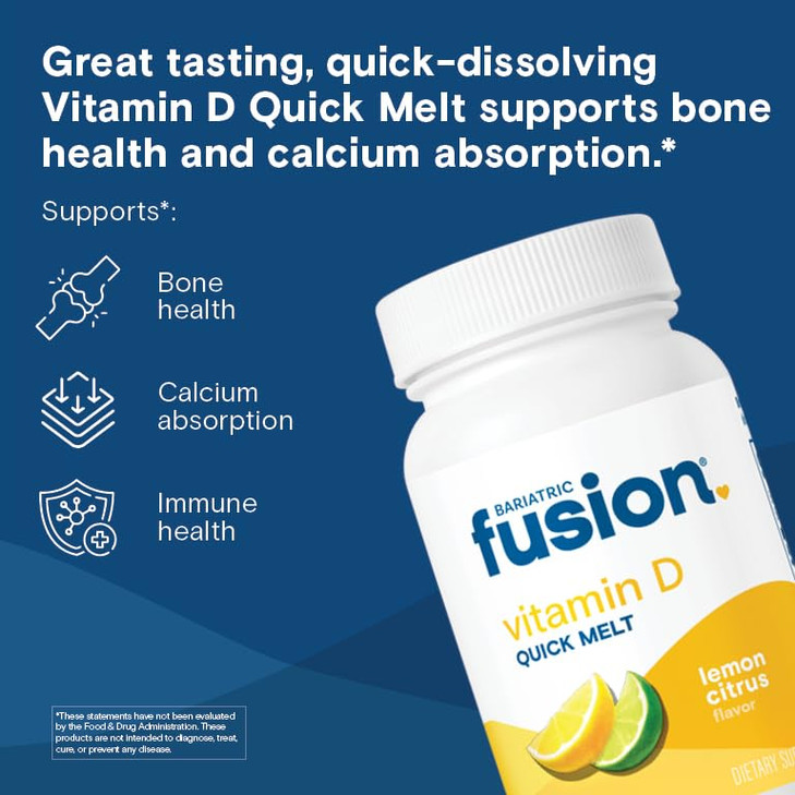 Bariatric Fusion Dissolvable Vitamin D3 5000 IU Quick Melt