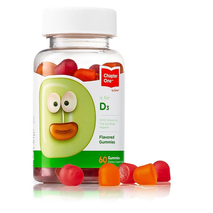 Zahler - Chapter One Vitamin D3 1000 IU Gummies for Kids & Adults (60 Count)