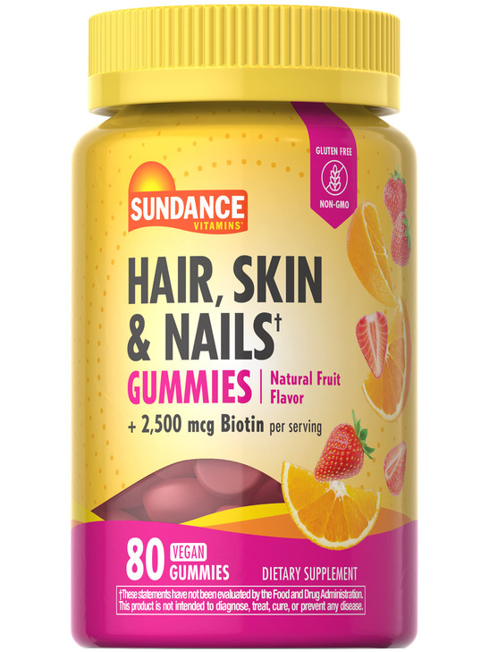 Sundance Hair, Skin, and Nails Gummies with Biotin - 80 Count