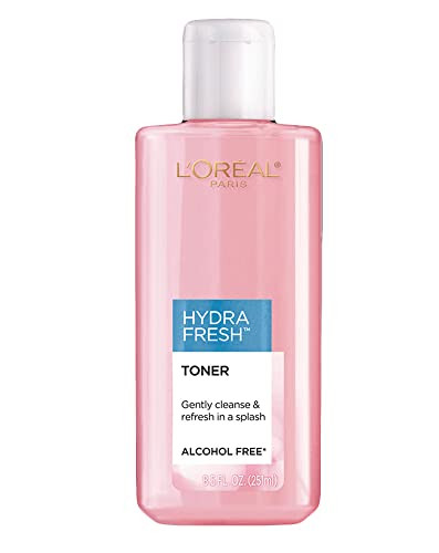 L'Oreal Paris Skincare HydraFresh Toner, Alcohol Free Toner with Pro-Vitamin B5 for Face, 8.5 fl. oz., Packaging May Vary