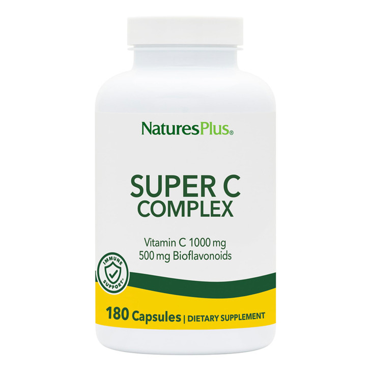 NaturesPlus Super C Complex - 180 Capsules, Pack of 2
